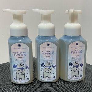 BBW Glistening Gumdrops Foaming hand soap set of 3 NWT